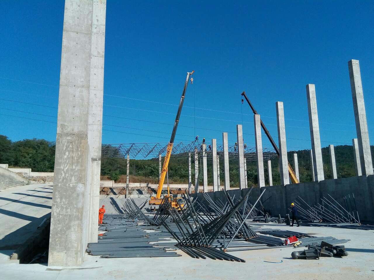 贵阳威海搅拌站网架